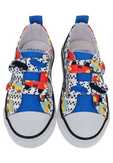 Детские Белые Кроссовки Unisex Vegan с Подсветкой на Липучках - Just Go Somewhere - 4