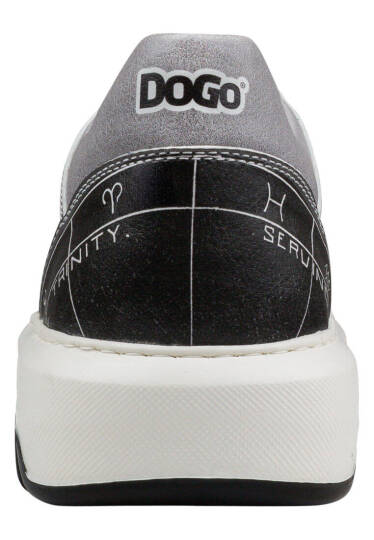Erkek Vegan Deri Gri Sneakers - Esoteric Tasarım - 5