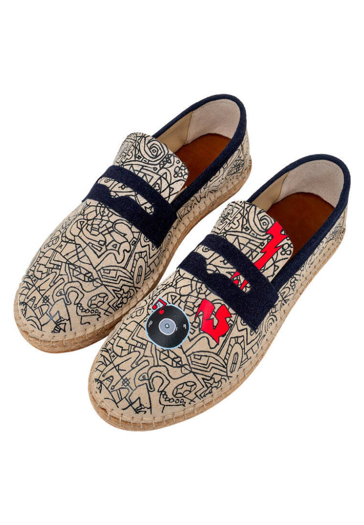 Erkek Vegan Gri Espadril - Street Music Tasarım - 1