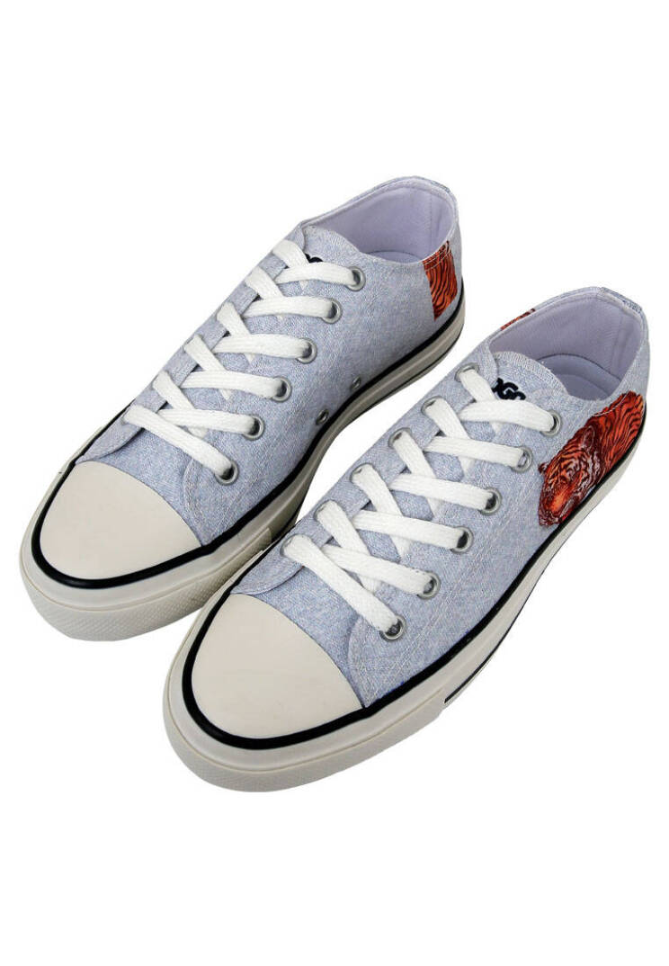 Erkek Vegan Gri Sneakers - Uptown Tigers Tasarım - 2