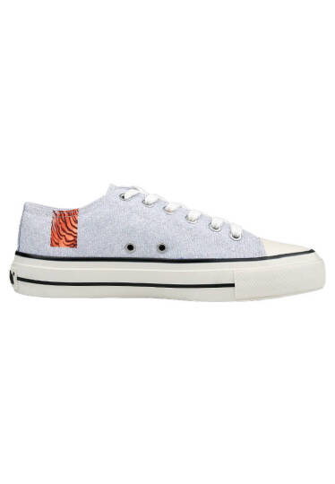 Erkek Vegan Gri Sneakers - Uptown Tigers Tasarım - 3