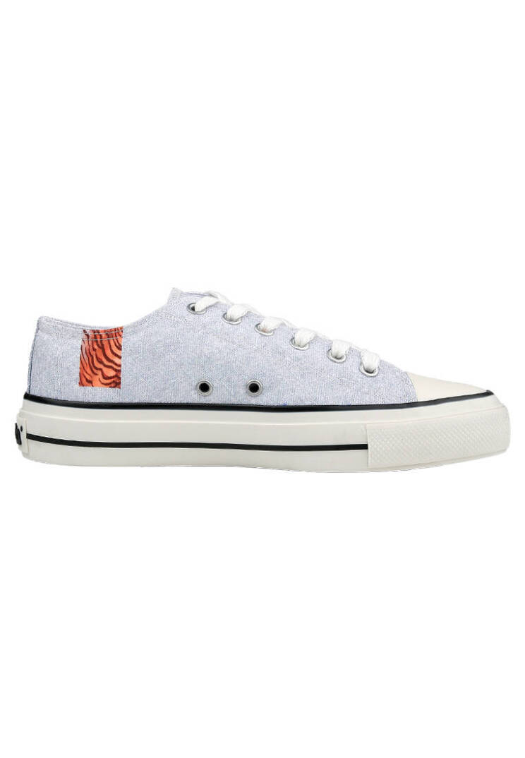 Erkek Vegan Gri Sneakers - Uptown Tigers Tasarım - 3