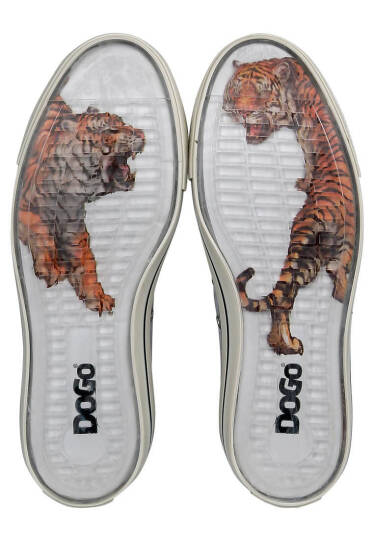 Erkek Vegan Gri Sneakers - Uptown Tigers Tasarım - 9