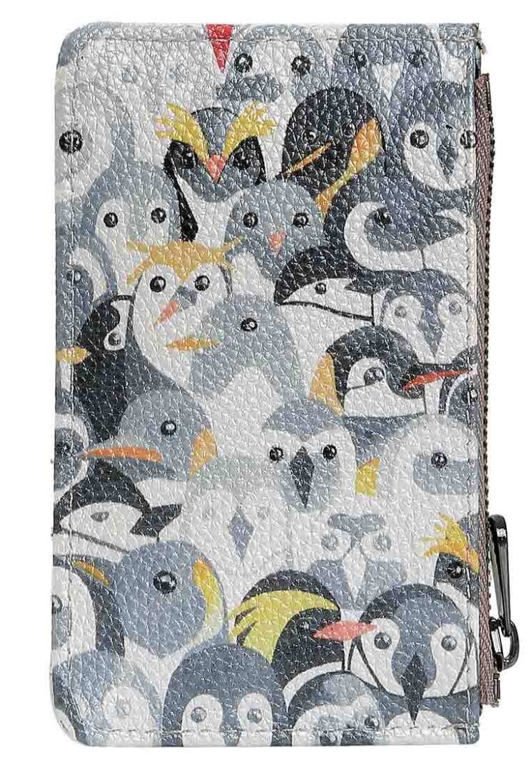 Kadın Gri Cüzdan - Penguins Tasarım - 1