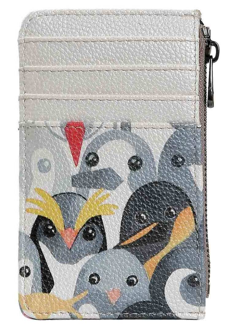Kadın Gri Cüzdan - Penguins Tasarım - 2