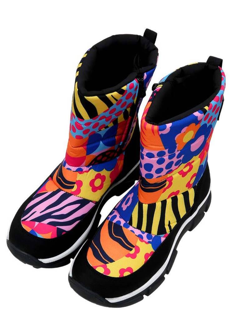 Kadın Vegan Çok Renkli Bot - Color Blast Tasarım - 1