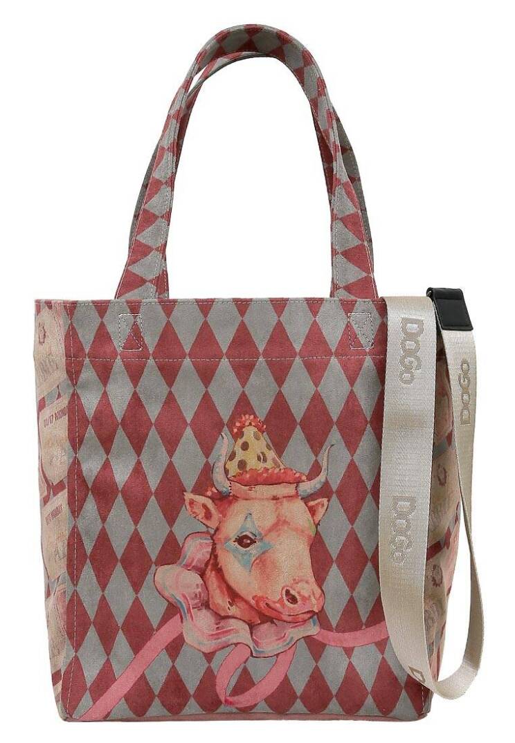 Kadın Vegan Çok Renkli Large Tote Bag - Abbie Tasarım - 1