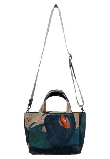 Kadın Vegan Çok Renkli Medium Tote Bag - Petals Tasarım - 4