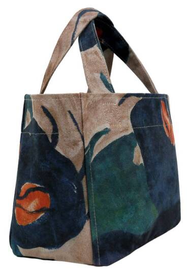 Kadın Vegan Çok Renkli Medium Tote Bag - Petals Tasarım - 5