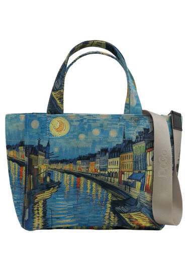 Kadın Vegan Çok Renkli Medium Tote Bag - Sea Sparkles Tasarım - 2