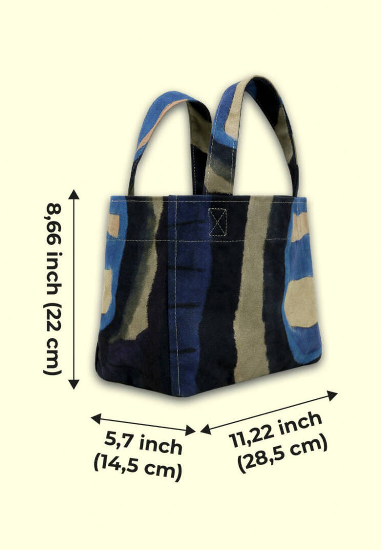 Kadın Vegan Çok Renkli Medium Tote Bag - Window Tasarım - 7
