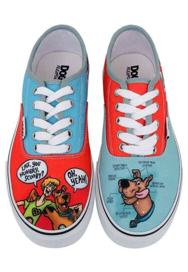 Kadın Vegan Çok Renkli Sneakers - Warner Bros Hungry Doo Scooby Doo Tasarım - 2