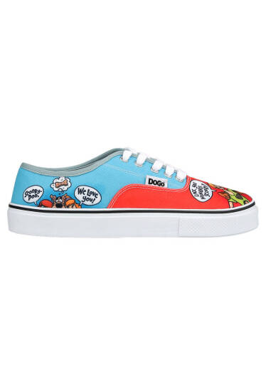 Kadın Vegan Çok Renkli Sneakers - Warner Bros Hungry Doo Scooby Doo Tasarım - 7