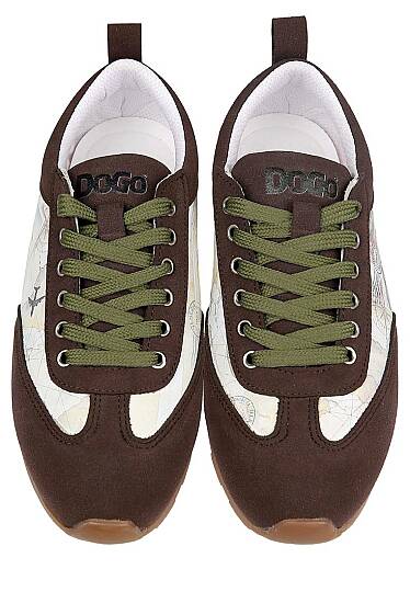 Kadın Vegan Deri Bej Sneakers - Ink and Pictures Tasarım - 4