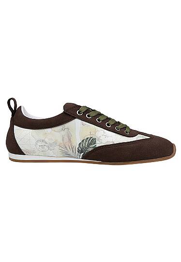 Kadın Vegan Deri Bej Sneakers - Ink and Pictures Tasarım - 7