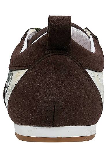 Kadın Vegan Deri Bej Sneakers - Ink and Pictures Tasarım - 8