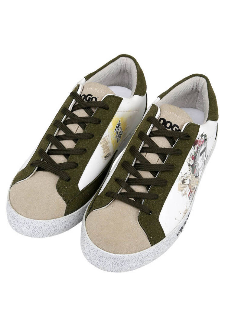 Kadın Vegan Deri Beyaz Sneakers - Apollo Tasarım - 2