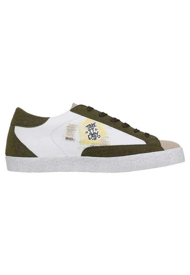 Kadın Vegan Deri Beyaz Sneakers - Apollo Tasarım - 3