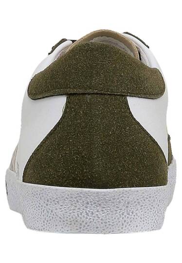 Kadın Vegan Deri Beyaz Sneakers - Apollo Tasarım - 5