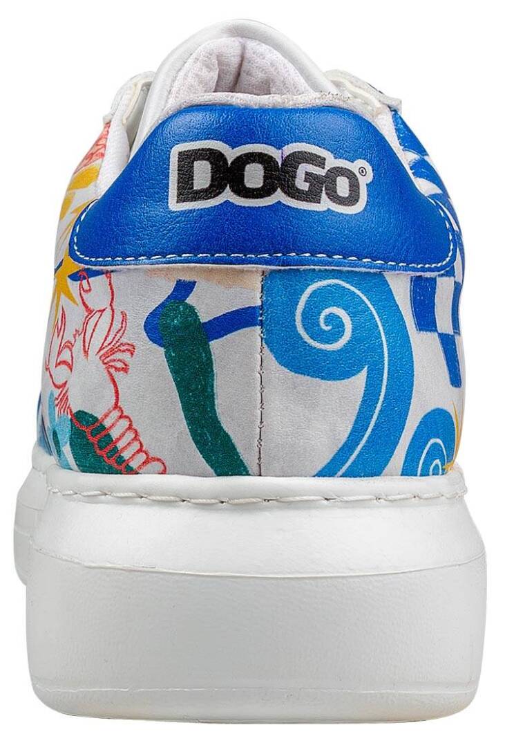 Kadın Vegan Deri Beyaz Sneakers - Azur Tasarım - 10