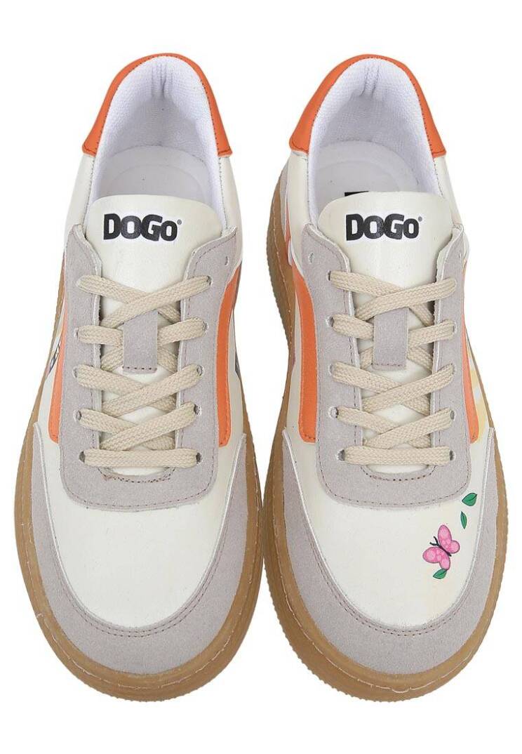 Kadın Vegan Deri Beyaz Sneakers - Warner Bros Looney Tunes Bugs Bunny Hop into Nature Tasarım - 4