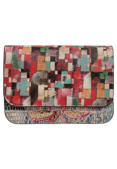 Kadın Vegan Deri Çok Renkli El Çantası - Mini Mosaic Tasarım - 2