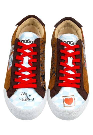 Kadın Vegan Deri Çok Renkli Sneakers - Alice in Nowhere Tasarım - 3
