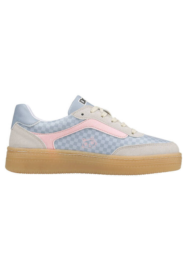 Kadın Vegan Deri Mavi Sneakers - Break the Silence Tasarım - 3