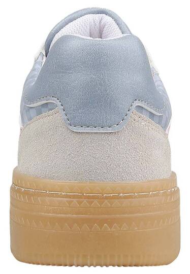Kadın Vegan Deri Mavi Sneakers - Break the Silence Tasarım - 8