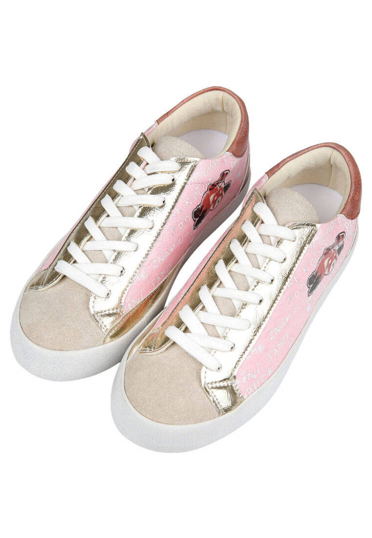 Kadın Vegan Deri Pembe Sneakers - Peak Tasarım - 2