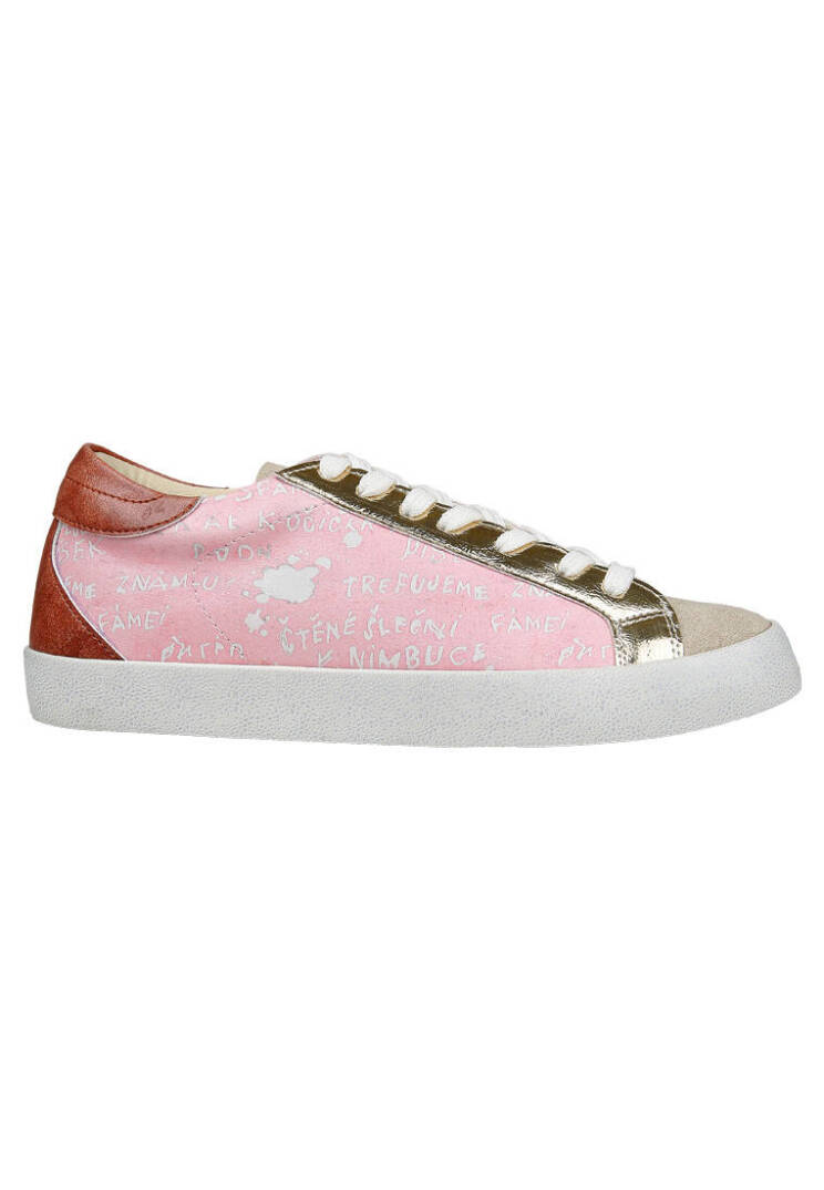 Kadın Vegan Deri Pembe Sneakers - Peak Tasarım - 7