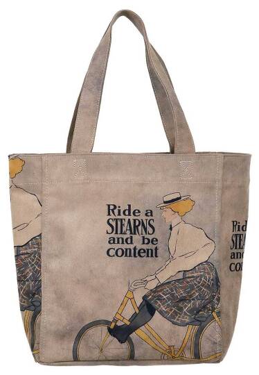 Kadın Vegan Gri Large Tote Bag - Rider Woman Tasarım - 4