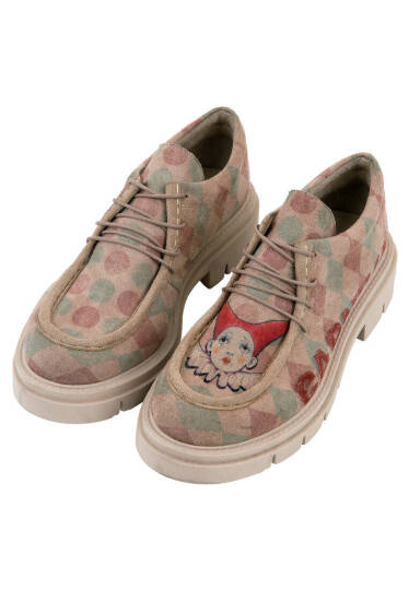 Kadın Vegan Krem Loafer - Carnival Tasarım