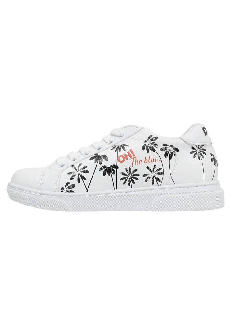 Kids Vegan Leather White Casual Sneakers - Oh The Bliss - 4