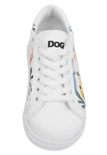Kids Vegan Leather White Casual Sneakers - Oh The Bliss - 7