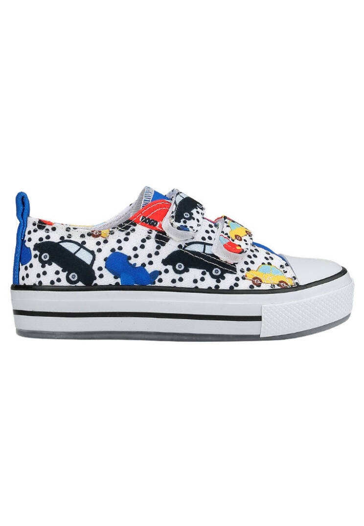 Unisex Kids Vegan Light-Up Velcro White Sneakers - Just Go Somewhere - 7