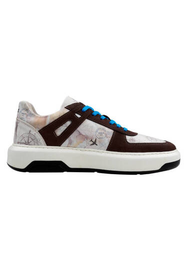 Men Vegan Leather Cream Sneakers - Ink and Pictures