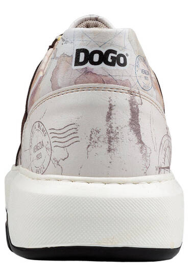 Men Vegan Leather Cream Sneakers - Ink and Pictures - 5