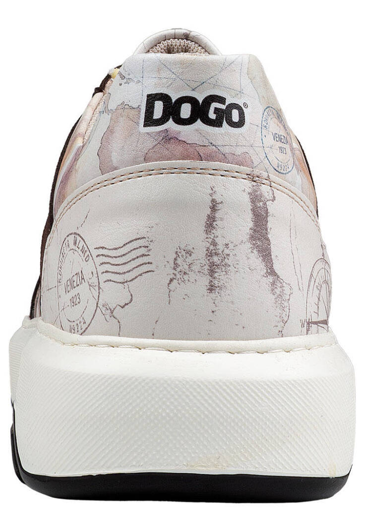 Men Vegan Leather Cream Sneakers - Ink and Pictures - 5