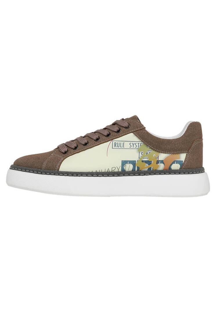 Men Vegan Leather Multicolor Sneakers - Rules System - 1