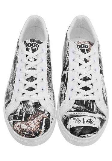 Men Vegan Leather White Casual Sneakers - No Limits