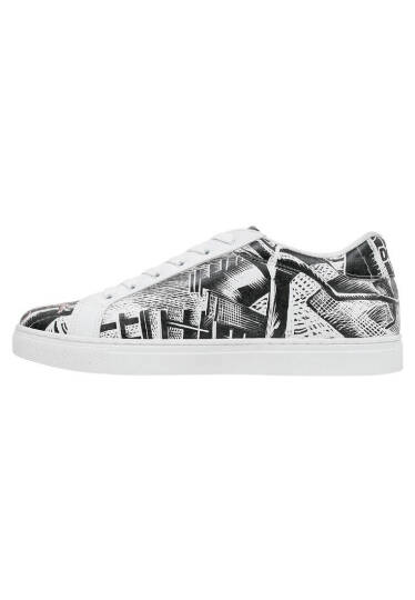 Men Vegan Leather White Casual Sneakers - No Limits - 5