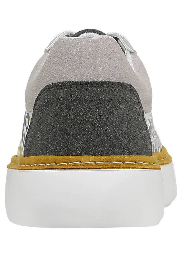 Men Vegan Leather White Sneakers - Warner Bros Batman Collage Tasarım - 5