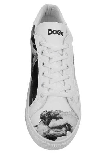 Men Vegan Leather White Sneakers - Champion - 4