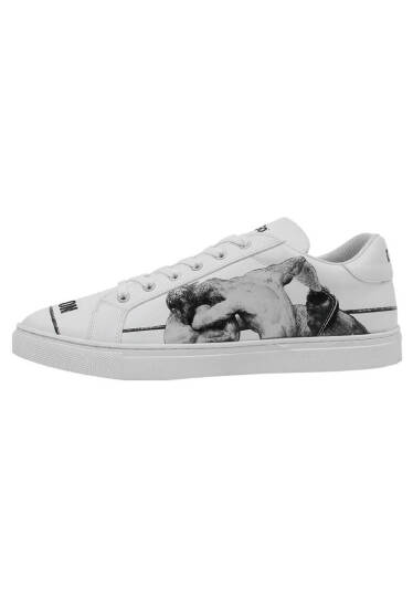 Men Vegan Leather White Sneakers - Champion - 5