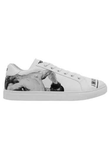 Men Vegan Leather White Sneakers - Champion - 6