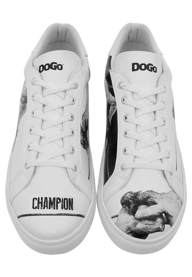 Men Vegan Leather White Sneakers - Champion - 7