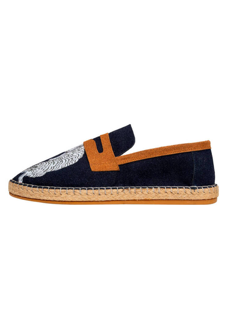 Men Vegan Navy Espadrilles - Uptown Tigers Navy - 3