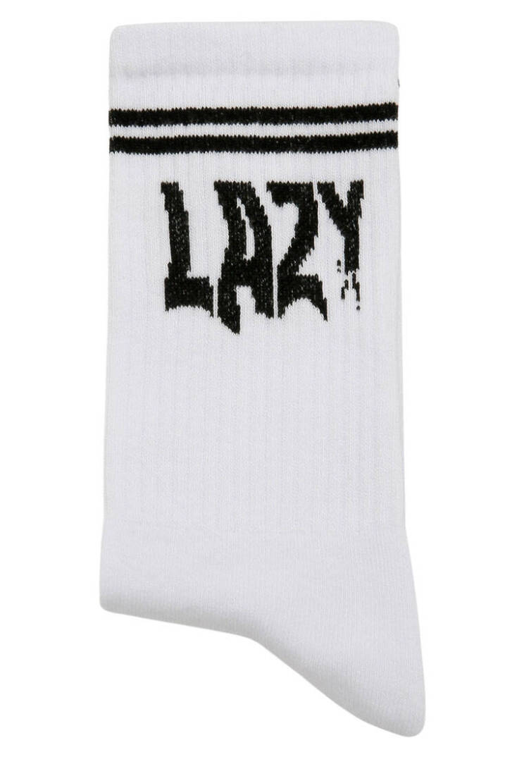 Носки Унисекс из Веганских Материалов Белые - Lazy - 3