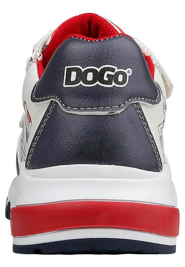 Unisex Çocuk Vegan Deri Cırt Cırtlı Lacivert Sneakers - Warner Bros Marine Tunes Looney Tunes Tasarım - 8